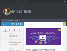 Tablet Screenshot of instinctcoder.com